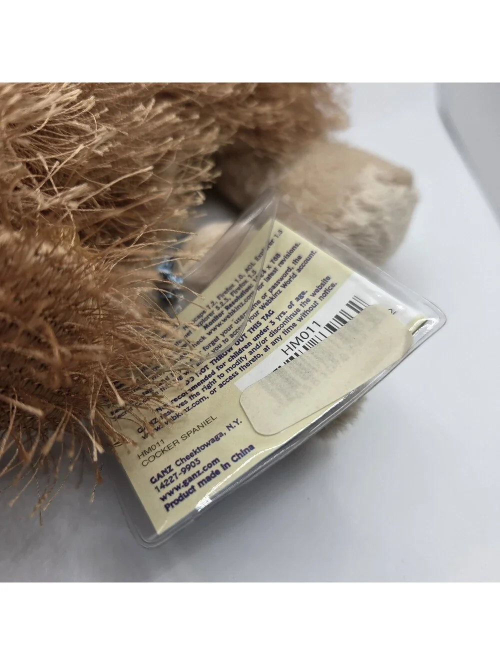 Ganz Webkinz Cocker Spaniel Dog HM011 Plush New with Unused Code NWT